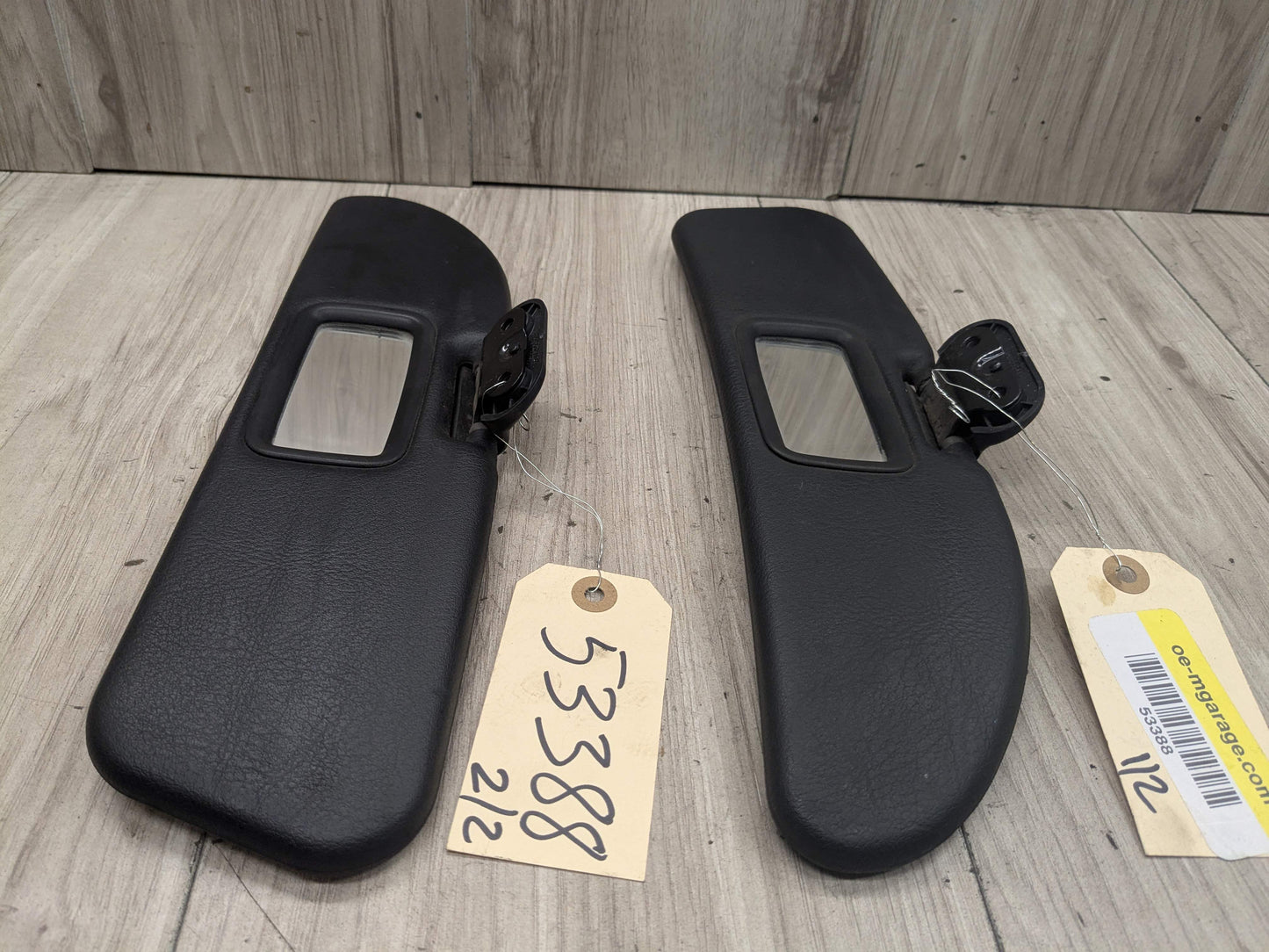 OEM BMW E36 Z3 Left Right Driver Passenger Side Interior Sun visor PAIR Black