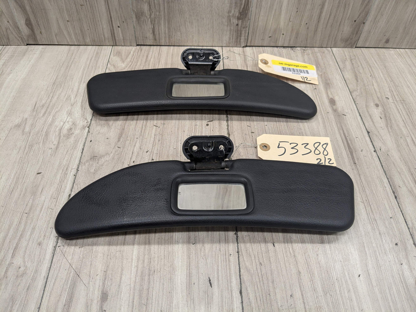 OEM BMW E36 Z3 Left Right Driver Passenger Side Interior Sun visor PAIR Black