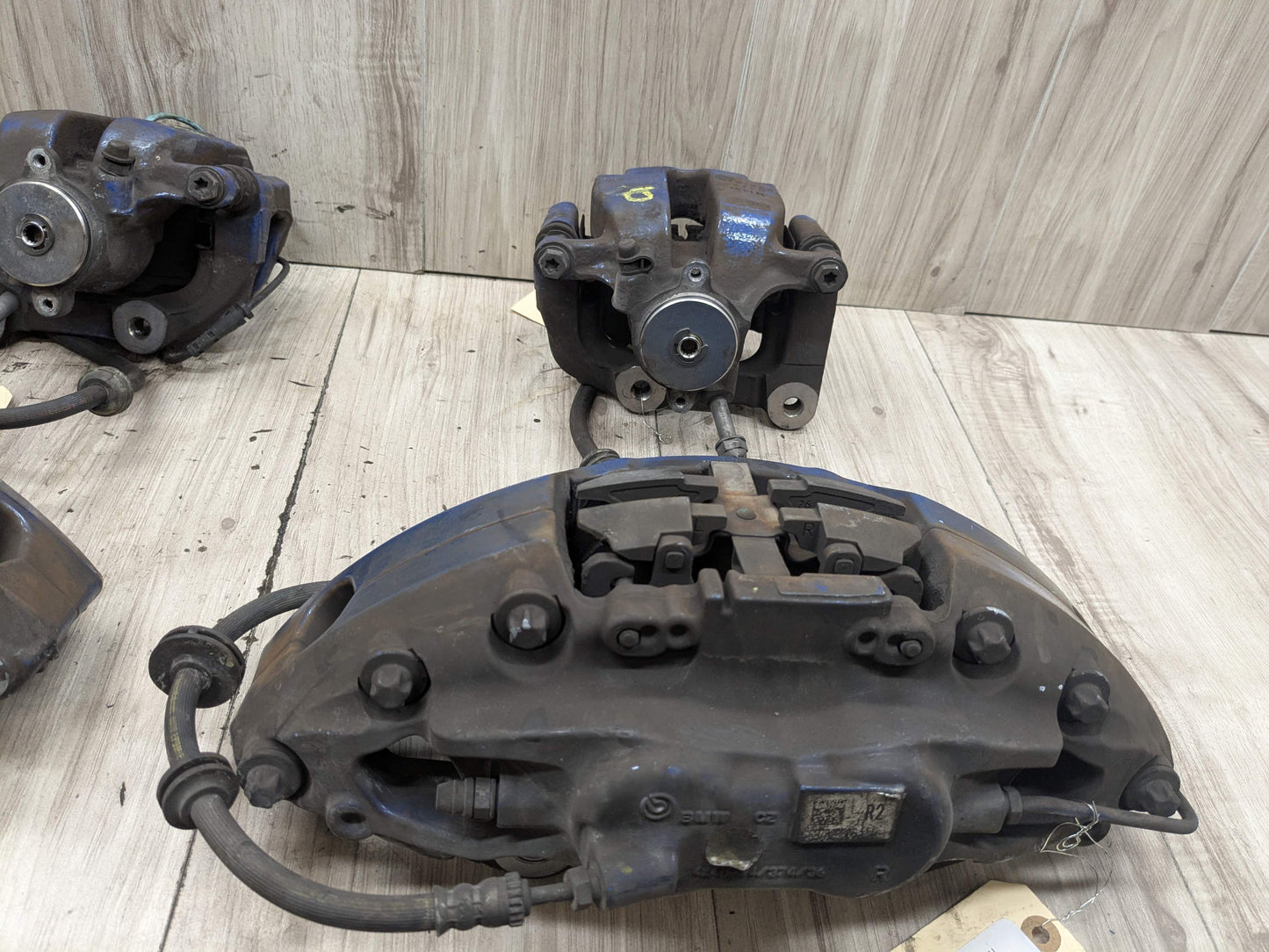 OEM BMW G30 530 540 M550 Front Rear Left Right Brake Calipers Brembo SET Blue
