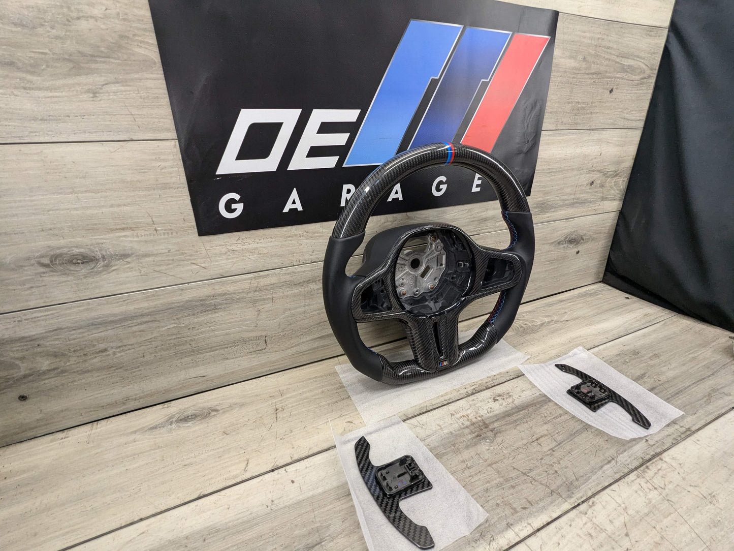BMW G20 G23 G42 G80 G82 M3 M4 CARBON FIBER Steering Wheel w/ Shifters LEATHER