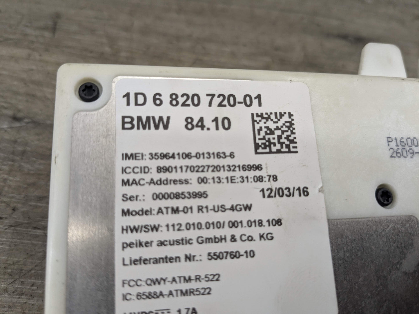 *OEM BMW F26 F90 G01 G02 G12 G30 M5 Telematics Communication Control Unit Module