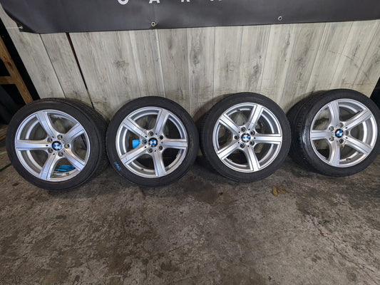 CURB RASH* OEM BMW E89 Z4 Wheels Rims Silver 17x8 ET:29 Star Spoke Style 290 SET