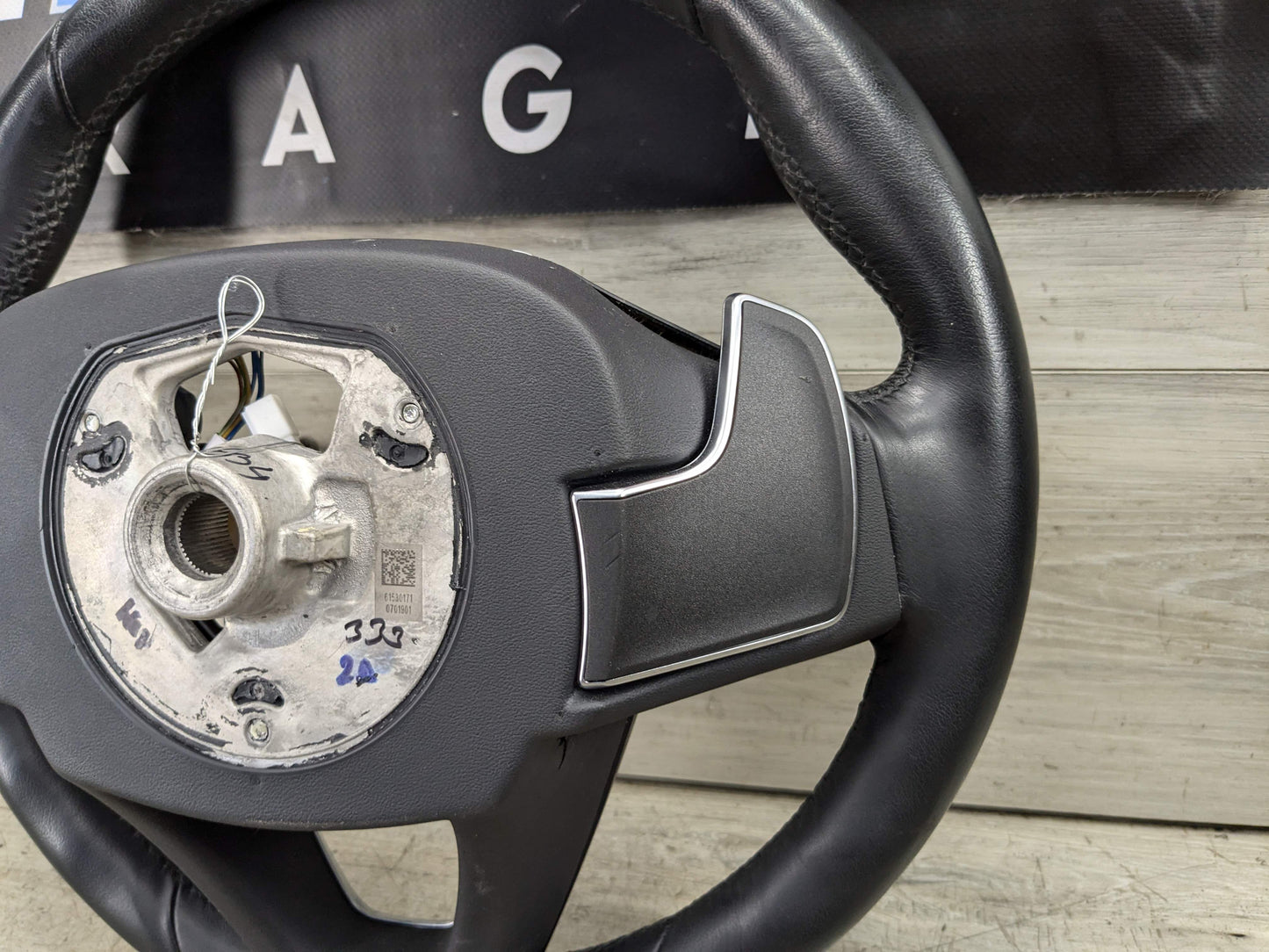 19-21 OEM BMW G20 330 AT Leather Steering Wheel Multifunction W/ Shifters