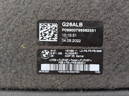 22-24 OEM BMW G26 430 M440 Rear Window Glass Deck Shelf Shade Trim Panel Cover