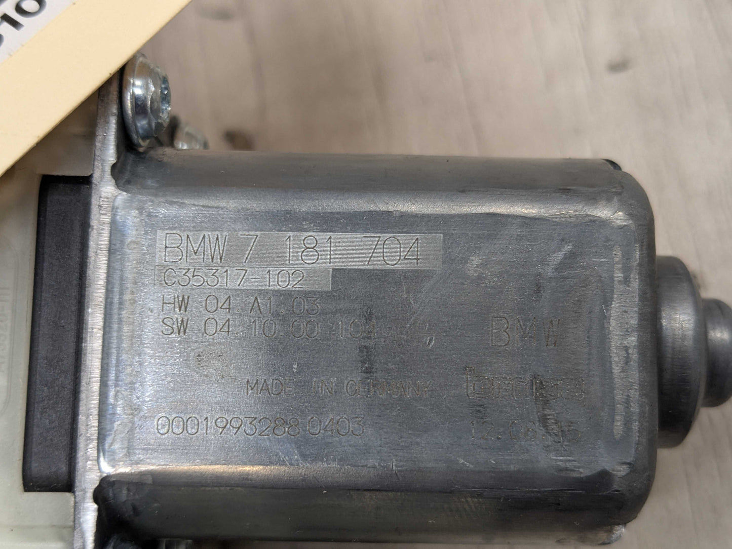 OEM BMW G01 G12 740 750 M760 REAR RIGHT PASSENGER Door Window Regulator Motor