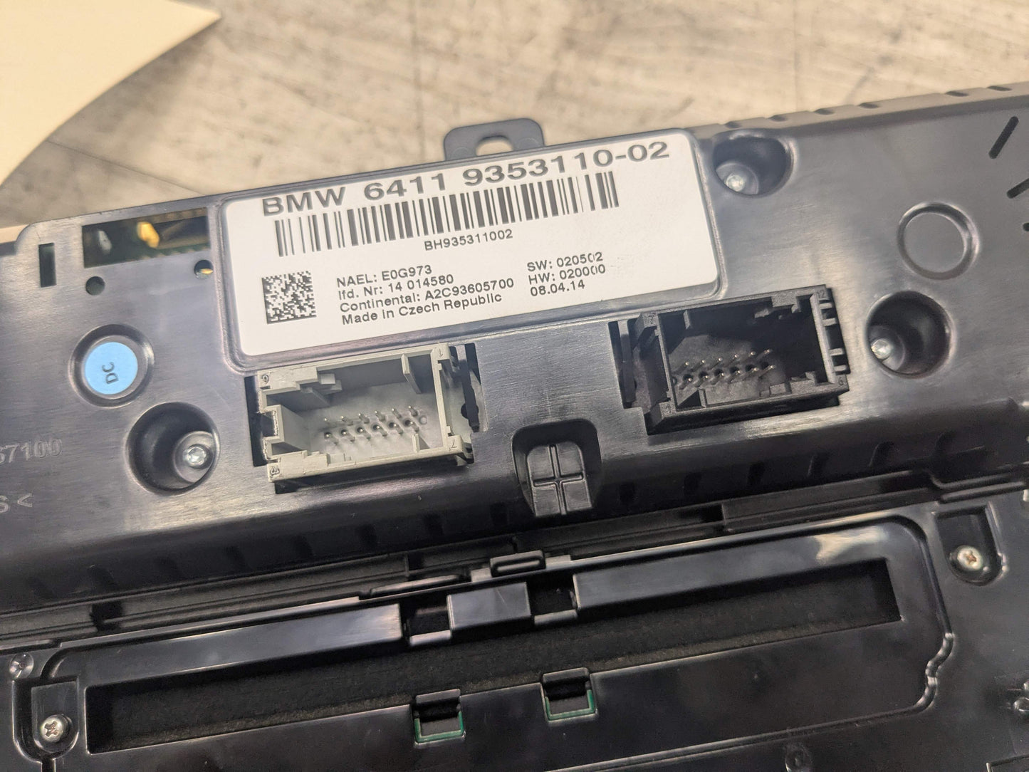 OEM BMW X3 X4 F25 F26 AC Heater Control Panel Radio Media Switch