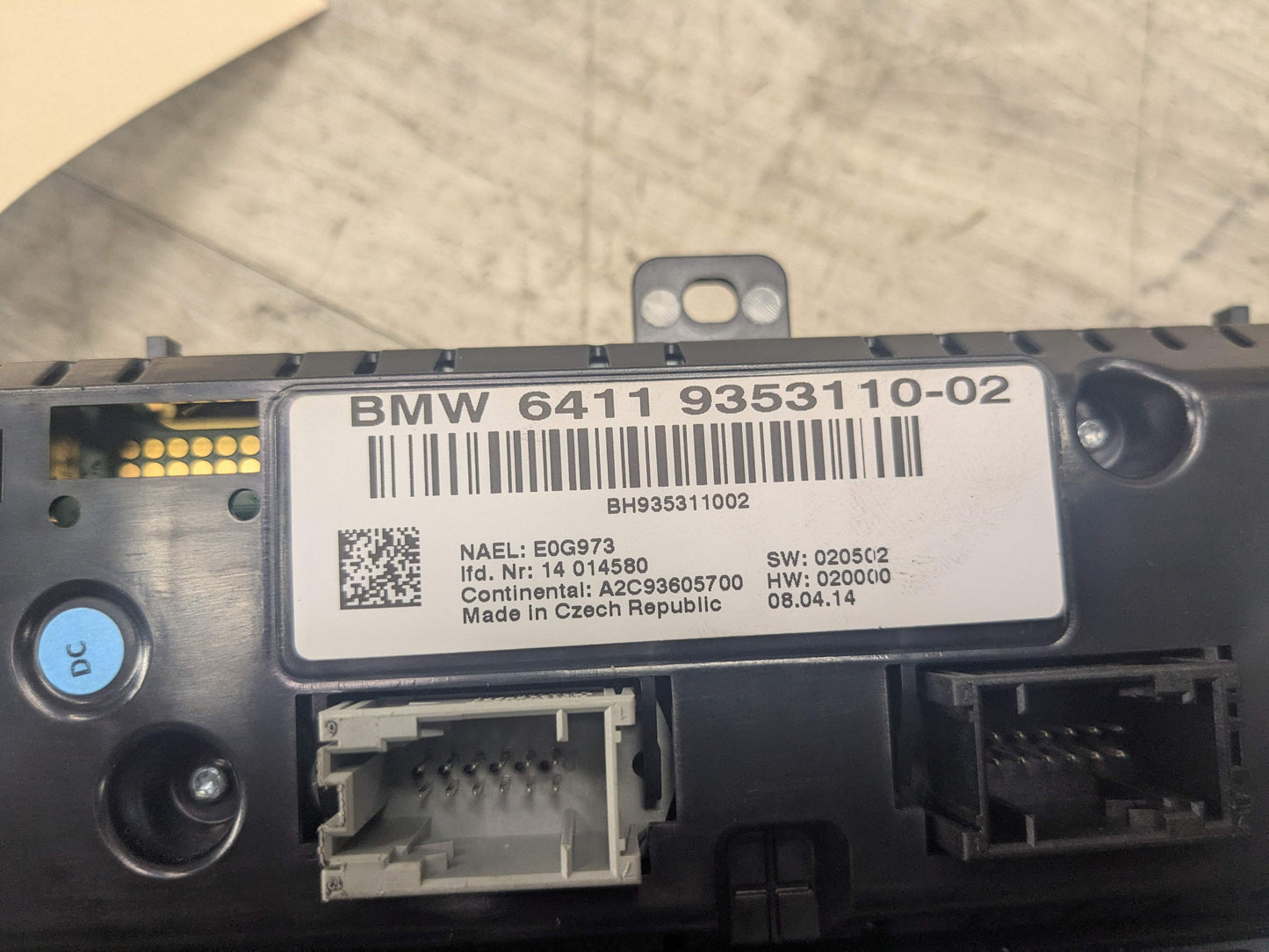 OEM BMW X3 X4 F25 F26 AC Heater Control Panel Radio Media Switch