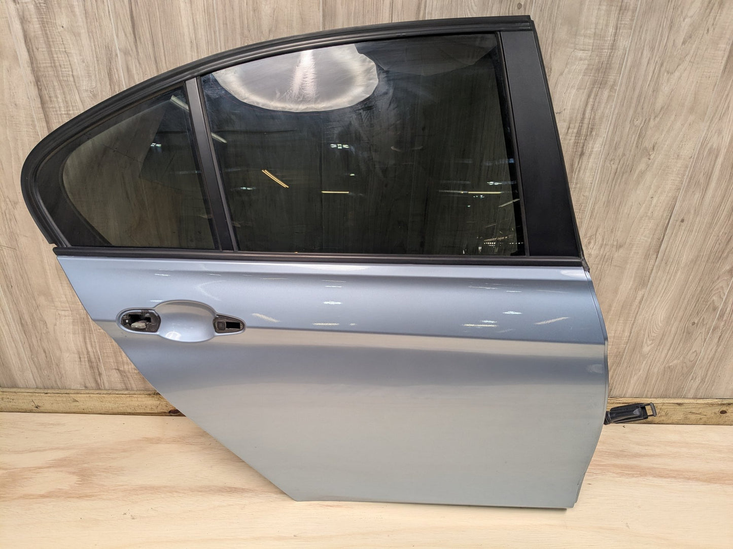 OEM BMW F30 F80 328 330 335 340 M3 Rear Right Passenger Door Shell Panel Blue LIQUID BLUE METALLIC (B40)