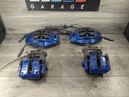 2018-2024 BMW X3 G01 Front Rear Left Right Brake Caliper SET 6891283 *OEM BMW G01 X3 M40 G20 M340 FRONT REAR Left Right Brake Calipers BREMBO Blue