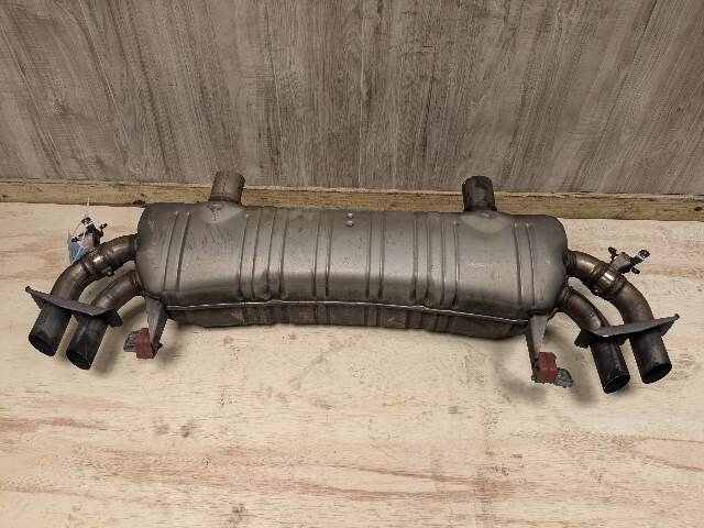 16-19 OEM BMW G11 G12 750i 750iX Engine N63R Rear Exhaust Pipe Muffler M SPORT