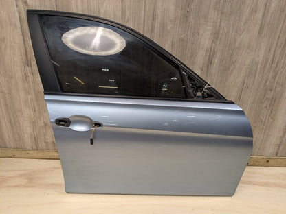 OEM BMW F30 F80 328 330 335 340 M3 Front Right Passenger Door Shell Panel Blue LIQUID BLUE METALLIC (B40)