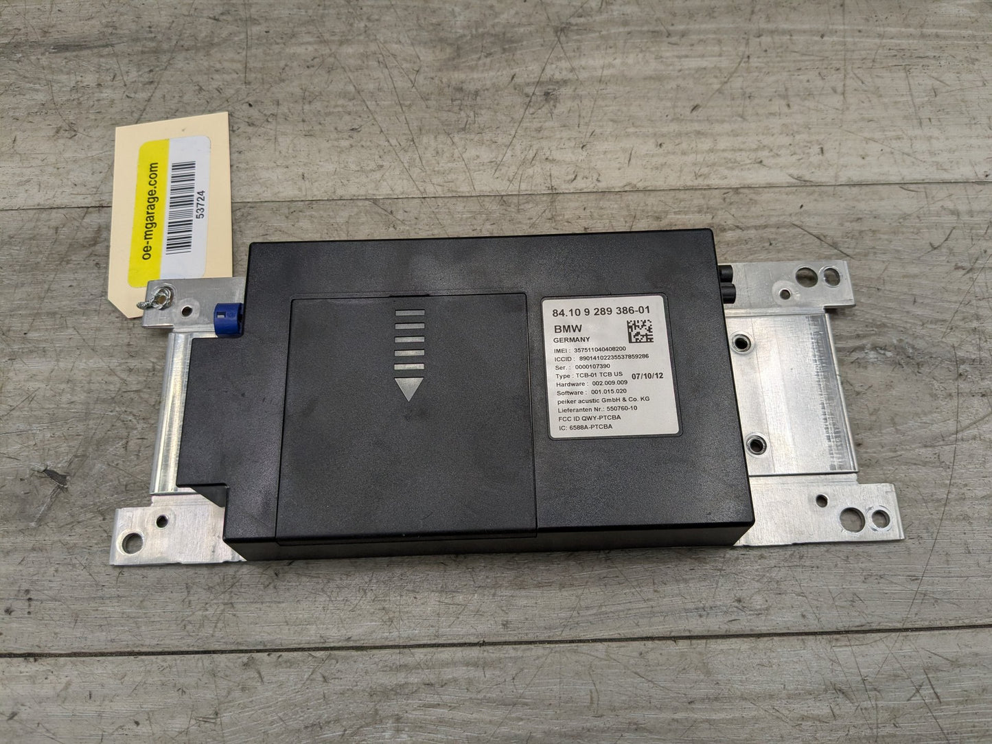 2011-2016 BMW 528i F10- Telematics Control Unit (TCU) PN: 9289386
