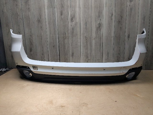 14-18 OEM BMW F15 X5 Rear Bumper Cover PDC Holes w/ Diffuser N55 N57 White 300