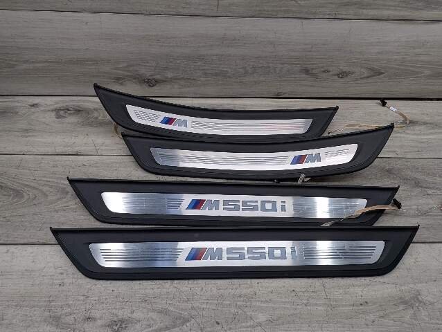*17-20 OEM BMW G30 530 540 M SPORT Front Rear Left Right Door Sill Cover Trims SET