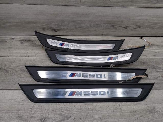 *17-20 OEM BMW G30 530 540 M SPORT Front Rear Left Right Door Sill Cover Trims SET