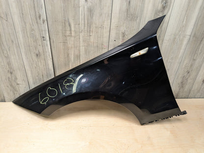 08-13 OEM BMW E82 E88 128 135 Left Driver Side Fender Panel Black SCHWARZ II (668)