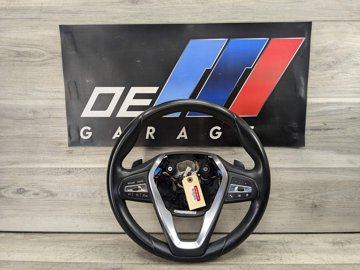 2019 BMW 330i G20 Steering Wheel Assembly 19-21 OEM BMW G20 330 AT Leather Steering Wheel Multifunction W/ Shifters OEM