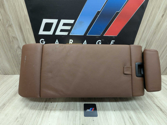 *15-18 OEM BMW F86 X6M REAR Seat Center Armrest Headrest Cup Holder ARAGONBRAUN