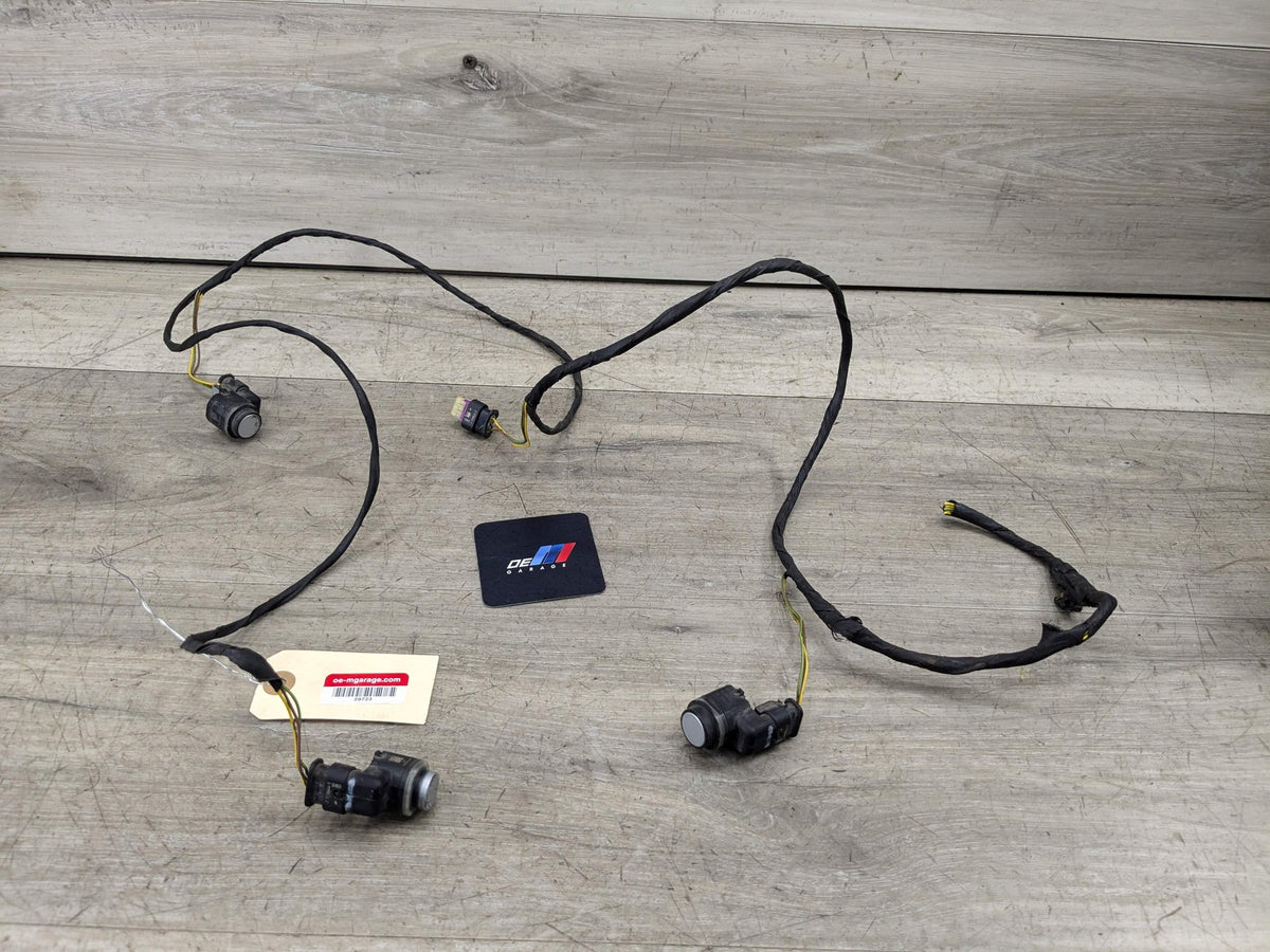 *NOTE* OEM BMW F02 750 Rear Parking Distance Sonic Sensors PDC Harness Silver