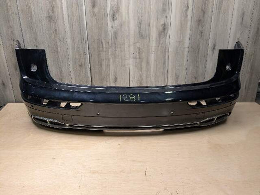 18-20 OEM AUDI Q5 SQ5 Rear Upper Lower Bumper Cover w/ Diffuser Black