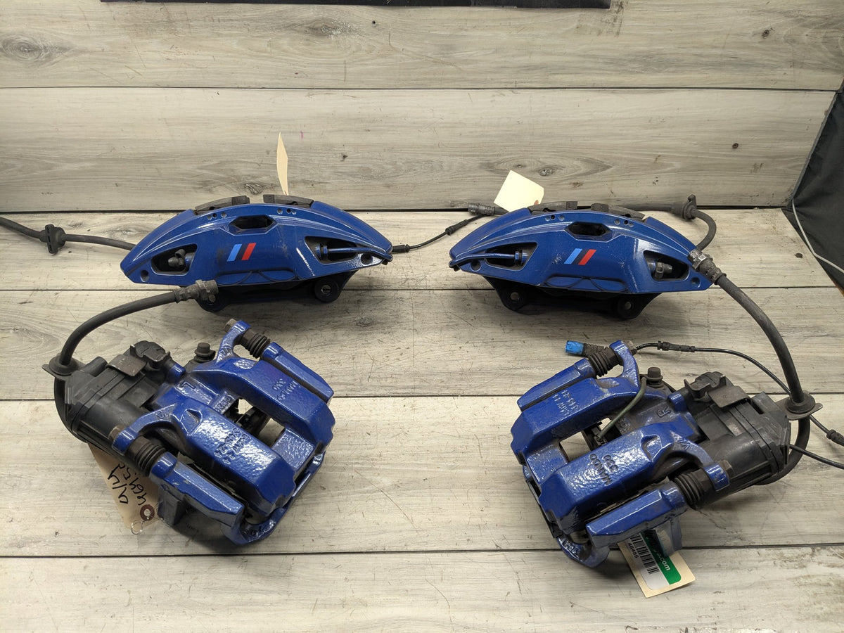 2020 BMW M340i G20 Front Rear Left Right Brake Caliper SET 6891235 OEM BMW G20 G22 G23 M240 M340 M440 Front Rear Left Right Brake Calipers SET Blue