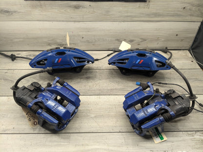 2020 BMW M340i G20 Front Rear Left Right Brake Caliper SET 6891235 OEM BMW G20 G22 G23 M240 M340 M440 Front Rear Left Right Brake Calipers SET Blue