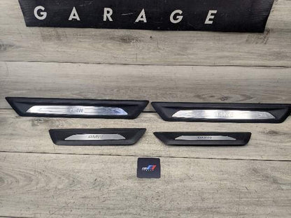 *12-20 OEM BMW F30 F34 F36 Front Rear Left Right Door Sill Cover Trims SET