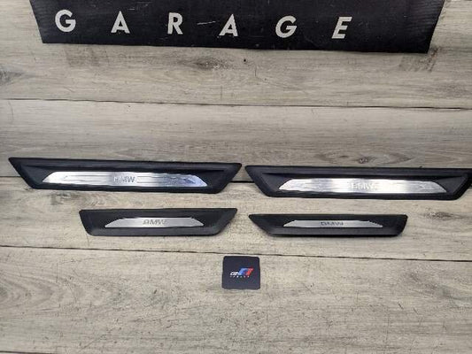 *12-20 OEM BMW F30 F34 F36 Front Rear Left Right Door Sill Cover Trims SET