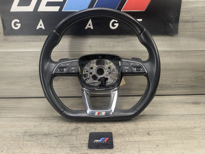 18-20 OEM AUDI Q5 SQ5 SPORT Leather Steering Wheel w/ Switches & Shifters