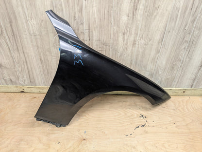 OEM BMW F30 F31 328 330 335 340 Right Passenger Side Fender Panel Black 475 BLACK SAPPHIRE METALLIC (475)