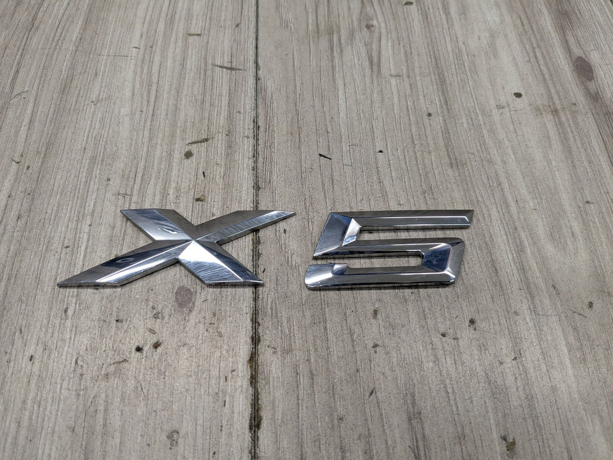 14-18 OEM BMW F15 X5 Rear Trunk Lide X5 Badge Emblem