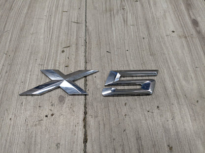 14-18 OEM BMW F15 X5 Rear Trunk Lide X5 Badge Emblem