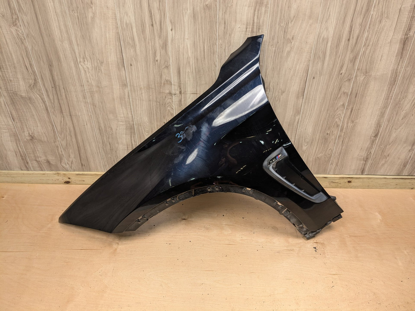 15-18 OEM BMW F86 X6M Front Left Driver Side Fender Panel Black 416 CARBONSCHWARZ METALLIC (416)