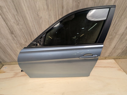OEM BMW F30 F80 328 330 335 340 M3 Front Left Driver Door Shell Panel Blue B40 LIQUID BLUE METALLIC (B40)