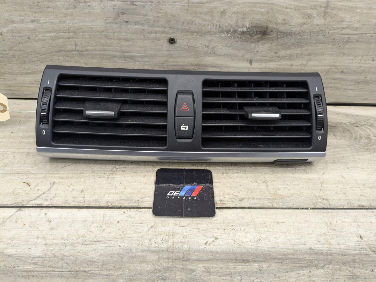 07-14 OEM BMW E70 E71 X5 X6 X5M X6M Dash Center AC Air Vent Grille Hazard Black