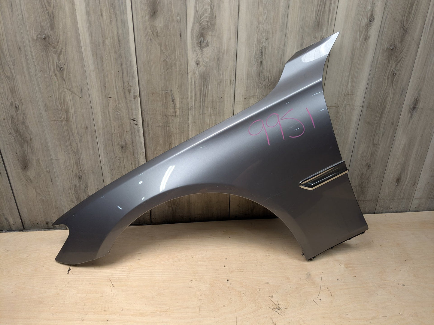 *OEM BMW F01 F02 740 750 760 B7 Front Right Passenger Fender Panel Gray A52 SPACEGRAU METALLIC (A52)