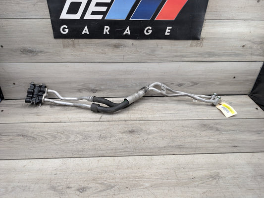 2017-2023 BMW M550i G30 Transmission Oil Cooler Pipe Lines 8602300 16-19 OEM BMW F90 M5 G12 750 G30 M550 Transmission Oil Cooler Line Inlet Outlet OEM