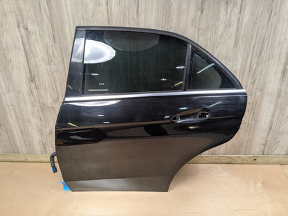 OEM Mercedes W212 E350 E400 E550 Rear Left Driver Door Shell Panel Black 197 (Obsidian black- Metallic finish)