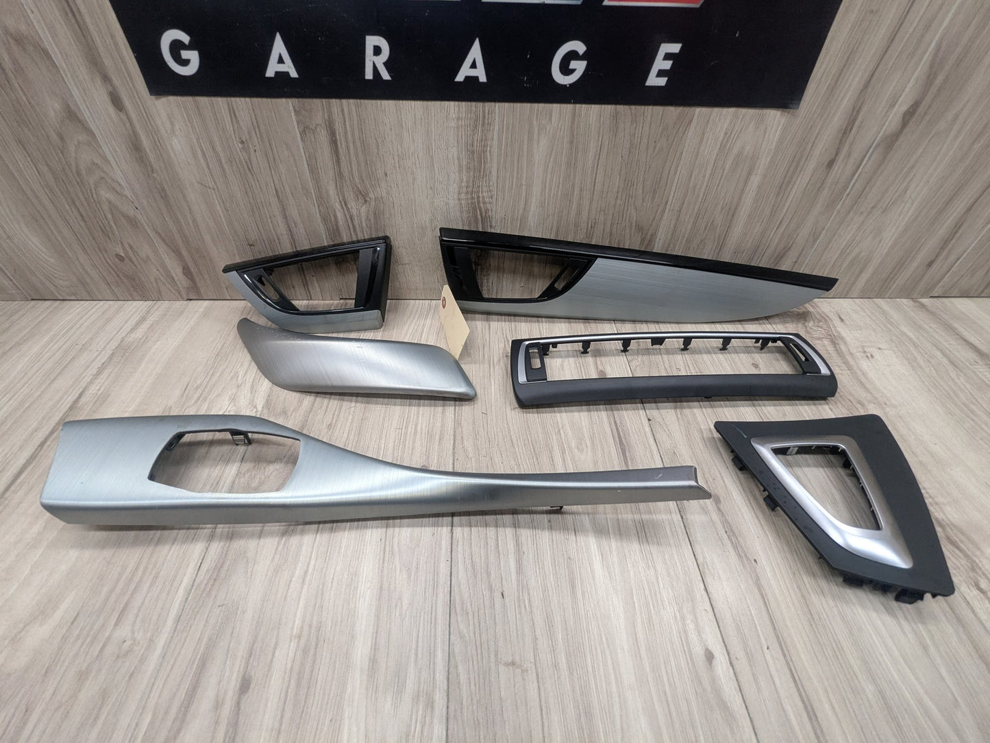 14-17 OEM BMW F22 228 M235 Central Console Dash Doors Aluminum Interior Trim SET