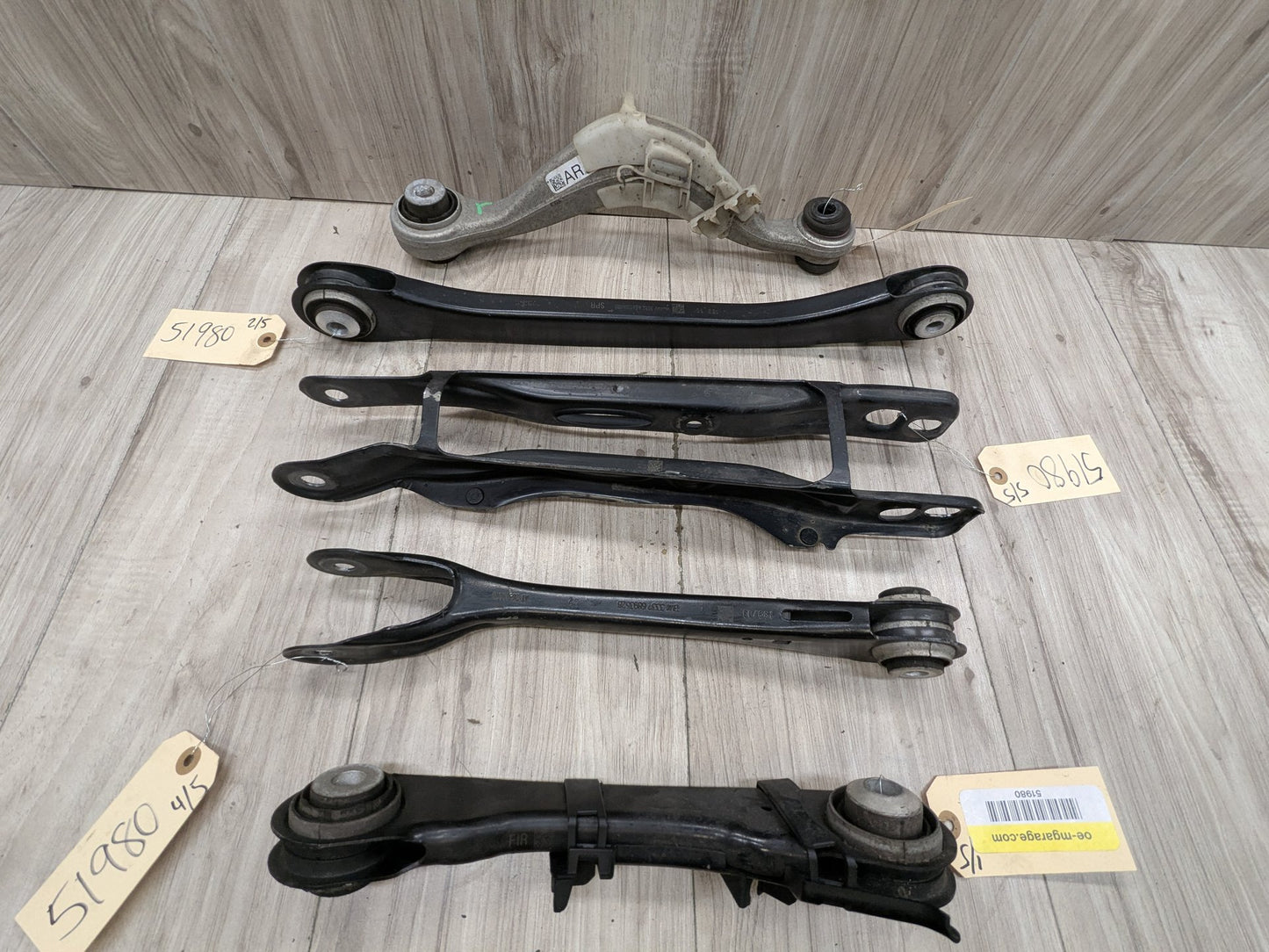 2020 BMW 740i G12 Rear Right Passenger Control Arms SET 6883340 OEM BMW G12 G14 G15 G16 G30 Rear Right Passenger Upper Lower Control Arm SET