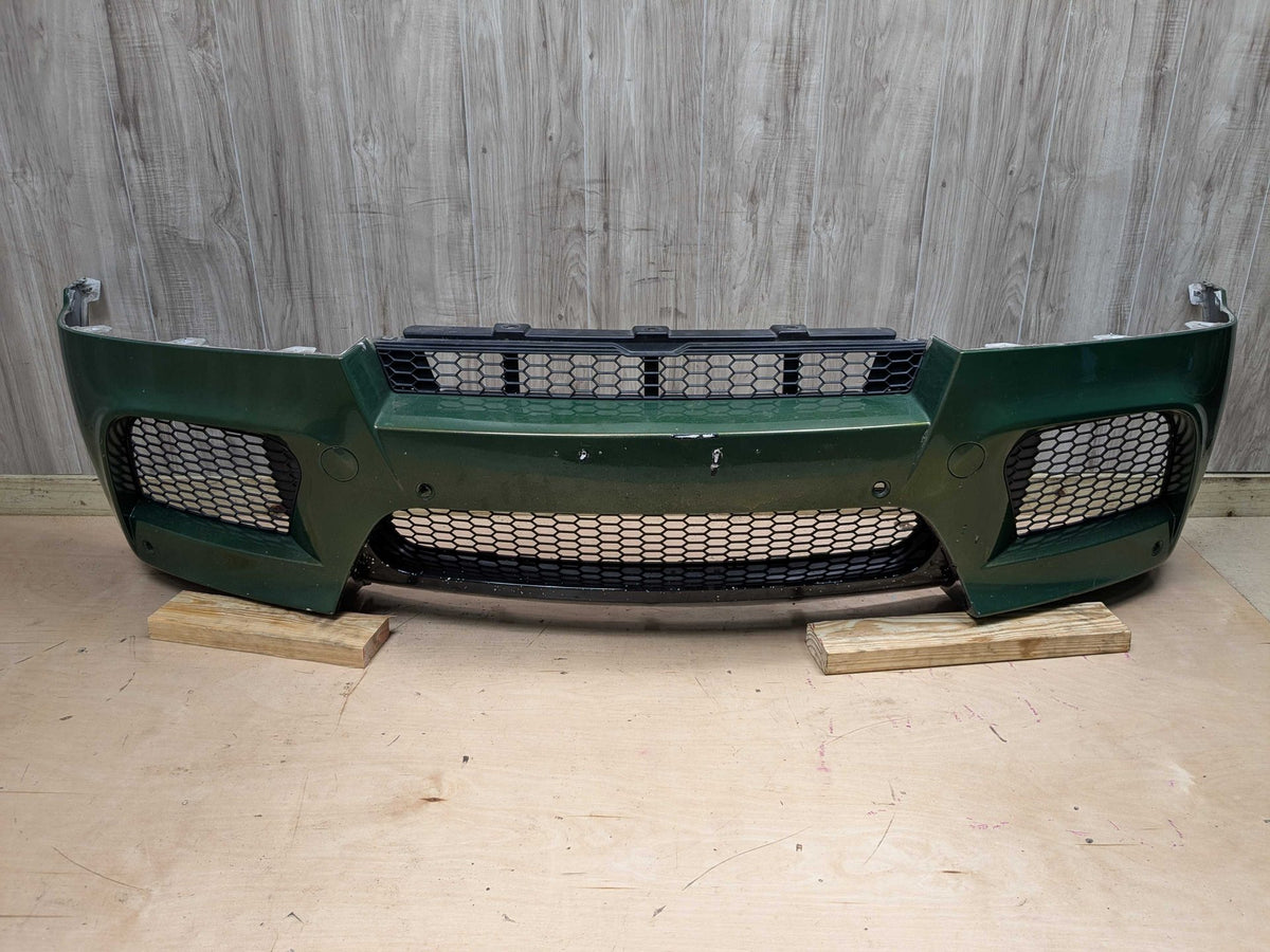 *09-14 OEM BMW E70 E71 X5M X6M Front Bumper Cover Panel w/ Grilles Green ALPINWEISS III (300)