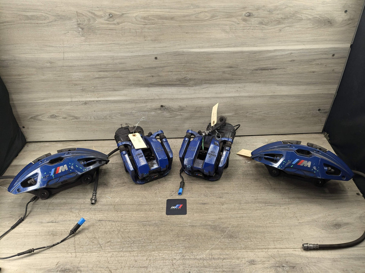 2020 BMW M340i G20 Front Rear Left Right Brake Caliper SET 6891236 OEM BMW G20 G22 G23 M240 M340 M440 Front Rear Left Right Brake Calipers Blue SET