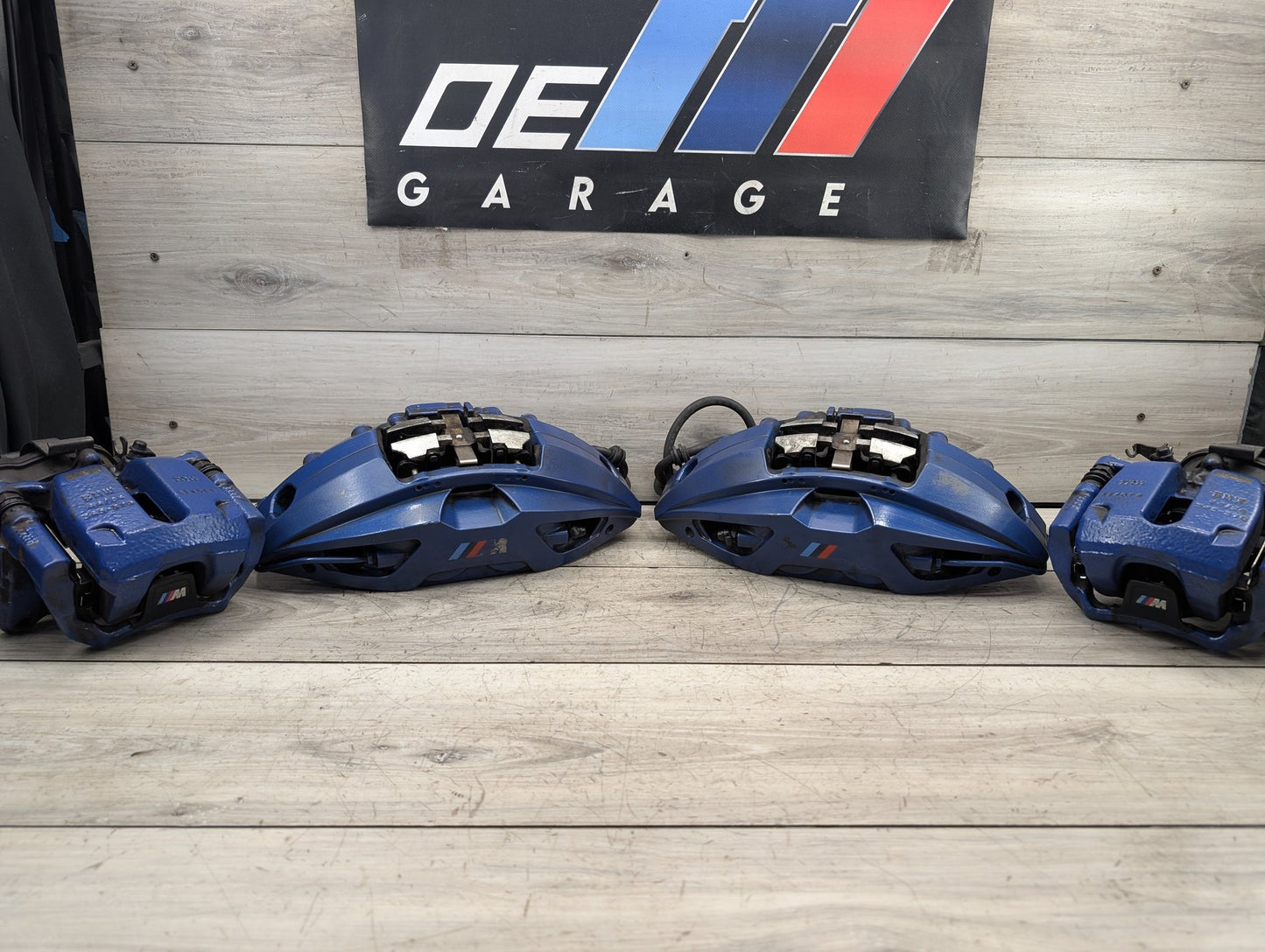 17-23 OEM BMW G30 540 M550 Front Rear Left Right Brake M SPORT Calipers SET Blue