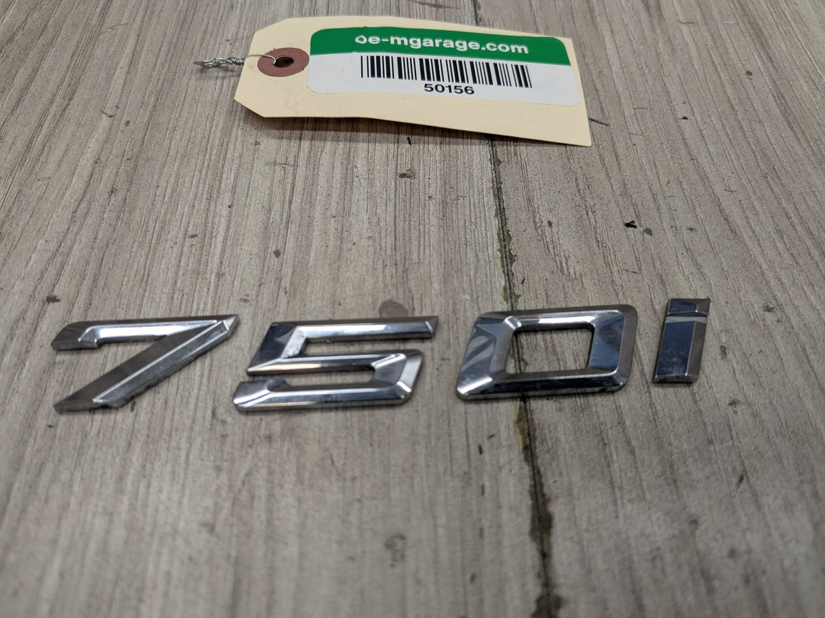 16-22 OEM BMW G11 G12 750i Front Fender 750i Liftgate Trunk Lid Badge/ Letters