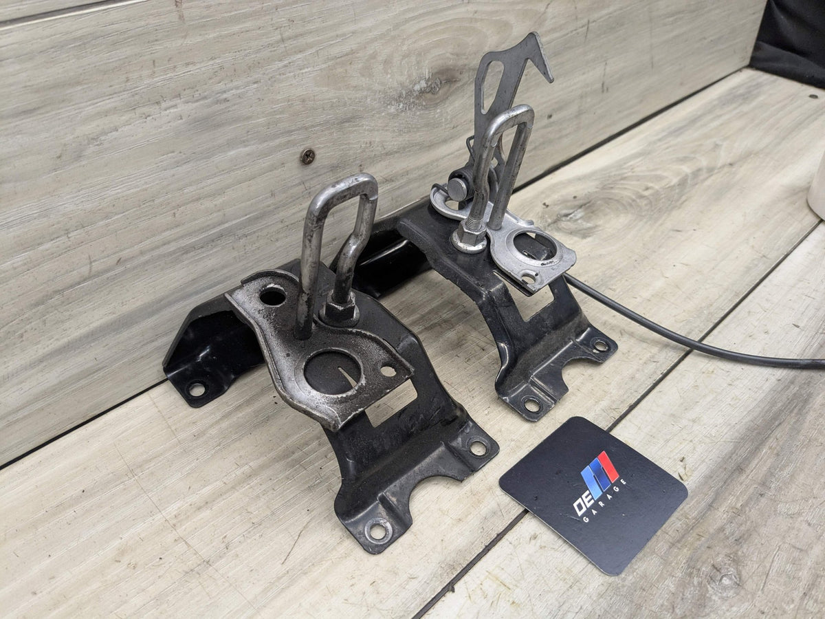 14-19 OEM BMW F15 F85 X5 F16 F86 X6 Hood Hardware Safety Latch Hook SET