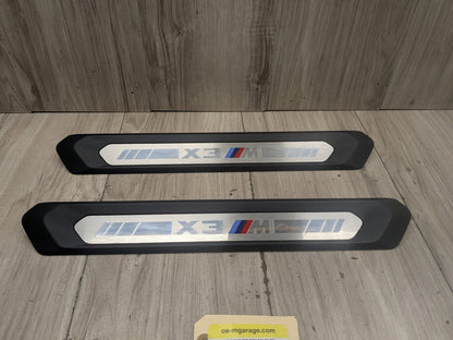 2020-2024 BMW X3 F97 Front Left Right Scuff Plate Door Sill SET 7393397 OEM