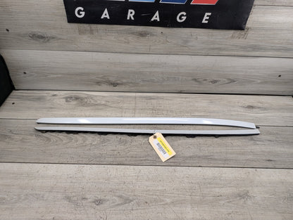 OEM BMW F15 F85 X5 X5M Front Left Right Windshield Side Drip Molding PAIR White