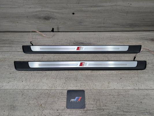 17-25 OEM AUDI A4 A5 S4 S5 Front Left Right S line Door Sill Scuff Panel SET