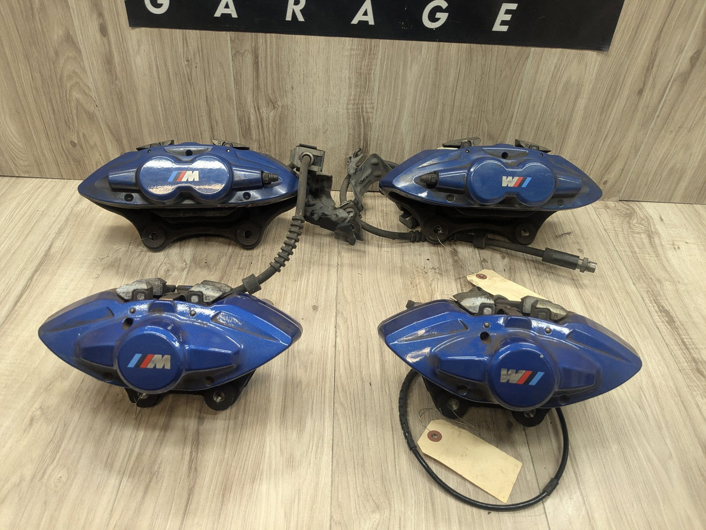 14-20 OEM BMW F22 F23 M235 M240 Front Rear Brake Calipers Brembo SET Blue