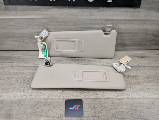 OEM BMW F30 F32 F36 F80 F82 M3 M4 Left Right Interior Sun Visor PAIR Oyster
